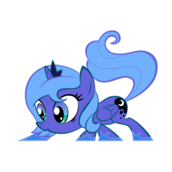 Size: 530x530 | Tagged: safe, artist:olegsavoskin, princess luna, pony, g4, .svg available, female, filly, simple background, solo, svg, transparent background, vector, woona