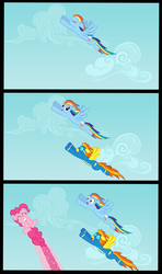 Size: 1300x2200 | Tagged: safe, artist:stabzor, pinkie pie, rainbow dash, spitfire, g4, comic