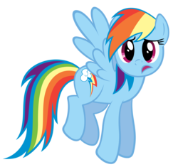 Size: 3500x3294 | Tagged: safe, artist:stabzor, rainbow dash, pegasus, pony, g4, the super speedy cider squeezy 6000, female, high res, looking at you, simple background, solo, transparent background, vector