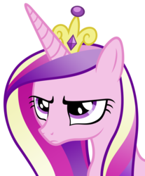 Size: 4142x5000 | Tagged: safe, artist:stabzor, princess cadance, g4, absurd resolution, frown, glare, grumpy, reaction image, simple background, transparent background, unamused, vector