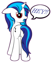 Size: 1534x1893 | Tagged: safe, artist:zomgitsalaura, dj pon-3, vinyl scratch, pony, g4, butt, dialogue, female, plot, simple background, solo, transparent background