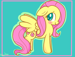 Size: 766x587 | Tagged: safe, artist:alachu, fluttershy, pony, g4, female, solo