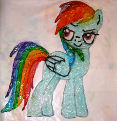 Size: 398x412 | Tagged: safe, artist:bawesome-bacon, rainbow dash, g4, edible