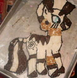 Size: 415x419 | Tagged: safe, artist:bawesome-bacon, zecora, zebra, g4, edible, ice cream