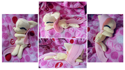 Size: 1280x711 | Tagged: safe, artist:fallenpeach, fluttershy, g4, irl, photo, plushie, sleeping