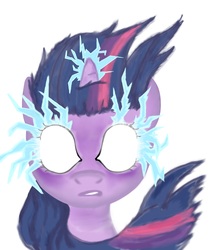 Size: 3672x4304 | Tagged: safe, artist:bugglelugs, twilight sparkle, pony, g4, glowing eyes, solo