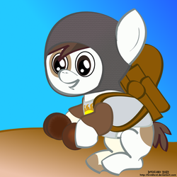 Size: 1000x1000 | Tagged: safe, artist:invidlord, pipsqueak, pony, g4, monty python, monty python and the holy grail, solo