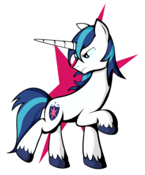 Size: 1024x1231 | Tagged: safe, artist:miroslav46, shining armor, pony, unicorn, g4, looking back, male, simple background, solo, stallion, transparent background