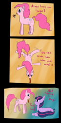 Size: 3200x6400 | Tagged: safe, artist:michinix, pinkie pie, twilight sparkle, earth pony, pony, unicorn, g4, comic, female, mare