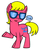 Size: 324x402 | Tagged: safe, artist:darlimondoll, shady, g1, g4, chuckie finster, g1 to g4, generation leap, nerd pony, rugrats