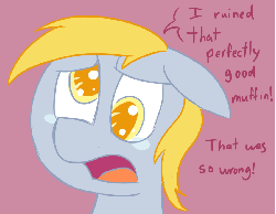 Size: 900x700 | Tagged: safe, artist:voids-edge, derpy hooves, pegasus, pony, g4, animated, female, mare, question pinkamena