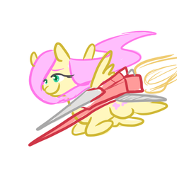 Size: 450x450 | Tagged: safe, artist:mt, fluttershy, g4, jousting, lance