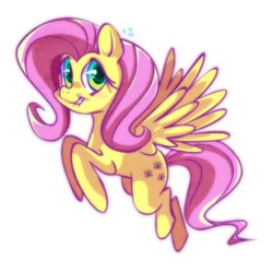 Size: 798x800 | Tagged: safe, artist:vaporotem, fluttershy, pony, g4, female, lip bite, simple background, solo, transparent background