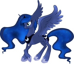 Size: 675x585 | Tagged: safe, artist:dismaltear, princess luna, pony, g4, female, simple background, solo