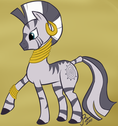 Size: 398x423 | Tagged: safe, artist:dismaltear, zecora, pony, zebra, g4, female, solo