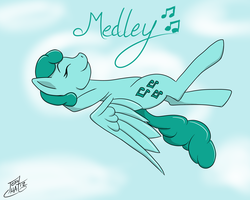 Size: 5000x4000 | Tagged: dead source, safe, artist:tlatophat, spring melody, sprinkle medley, pegasus, pony, g4, 2012, absurd resolution, eyes closed, female, mare, solo