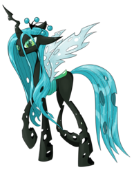 Size: 3500x4500 | Tagged: safe, artist:munkari, queen chrysalis, changeling, changeling queen, g4, crown, female, jewelry, regalia, simple background, solo, transparent background