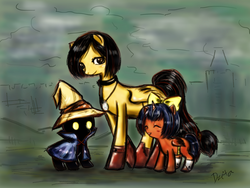 Size: 2000x1500 | Tagged: safe, artist:kutakoru, dagger, eiko carol, final fantasy, final fantasy ix, garnet til alexandros xvii, ponified, vivi ornitier