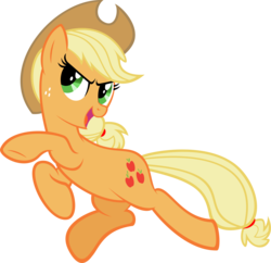 Size: 3306x3195 | Tagged: safe, artist:tygerbug, applejack, earth pony, pony, dragonshy, g4, my little pony: friendship is magic, applejack's hat, cowboy hat, female, hat, high res, mare, simple background, solo, transparent background, vector