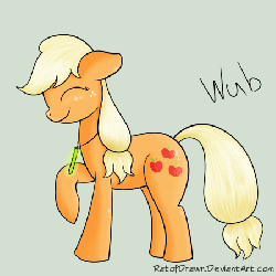Size: 450x450 | Tagged: safe, artist:ratofdrawn, applejack, earth pony, pony, g4, animated, dancing, eyes closed, female, glowstick, simple background, smiling, solo, tippy taps, wub