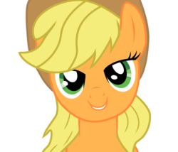 Size: 900x770 | Tagged: dead source, safe, artist:eruvon, artist:whifi, applejack, earth pony, pony, g4, bedroom eyes, female, looking at you, loose hair, love face, mare, show accurate, simple background, solo, transparent background, vector