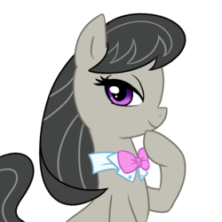 Size: 1000x1000 | Tagged: safe, artist:madmax, octavia melody, earth pony, pony, g4, female, hoof on chin, looking at you, mare, simple background, solo, transparent background