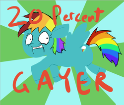 Size: 683x579 | Tagged: artist needed, safe, rainbow dash, pony, g4, 20% cooler, gay, male, solo