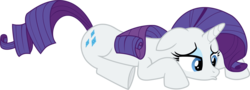 Size: 5740x2075 | Tagged: safe, artist:regolithx, rarity, pony, unicorn, g4, anatomically incorrect, animation error, female, floppy ears, horn, incorrect leg anatomy, mare, pouting, simple background, solo, transparent background, vector