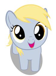Size: 500x667 | Tagged: safe, artist:coldbologna, derpy hooves, pony, g4, cute, female, filly, hnnng, simple background, solo, vector, white background