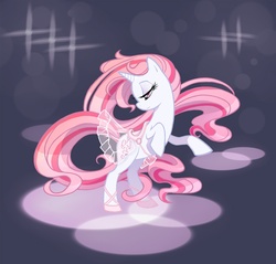 Size: 1115x1068 | Tagged: safe, artist:author-chan, oc, oc only, oc:graceful slippers, pony, unicorn, ballerina, ballet, ballet slippers, clothes, dancing, dress, female, mare, solo