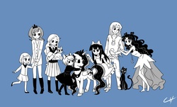 Size: 1245x750 | Tagged: safe, artist:author-chan, princess luna, human, g4, crossover, humanized, sailor moon (series), simple background