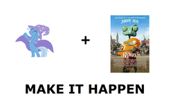 Size: 1337x796 | Tagged: safe, trixie, g4, exploitable meme, make it happen, meta, rango