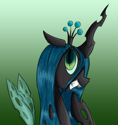 Size: 2341x2478 | Tagged: safe, artist:voids-edge, queen chrysalis, changeling, changeling queen, g4, crown, female, high res, jewelry, regalia