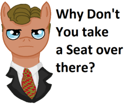 Size: 543x455 | Tagged: safe, pony, chris hansen, ponified, solo