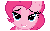 Size: 2000x1250 | Tagged: dead source, safe, artist:daviez20, pinkie pie, earth pony, pony, g4, animated, bedroom eyes, blinking, female, lip bite, looking at you, love face, mare, simple background, solo, transparent background, vector