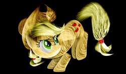 Size: 5100x3000 | Tagged: safe, artist:internationaltck, applejack, earth pony, pony, g4, female, fractal, simple background, solo