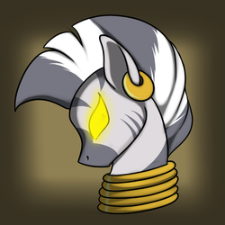 Size: 800x800 | Tagged: safe, artist:korodious, zecora, g4, glowing eyes, solo