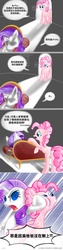 Size: 729x2908 | Tagged: safe, artist:ls820720, pinkie pie, rarity, pony, g4, chinese