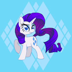 Size: 750x750 | Tagged: safe, artist:ponett, rarity, pony, g4, solo