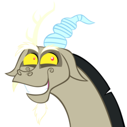 Size: 4000x4000 | Tagged: safe, artist:julianwilbury, discord, draconequus, absurd resolution, male, reaction image, solo, trollcord, trollface, vector
