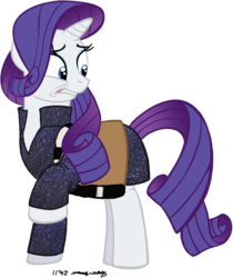 Size: 705x839 | Tagged: safe, artist:julianwilbury, rarity, pony, g4, clothes, solo