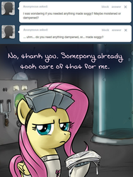 Size: 640x851 | Tagged: safe, artist:giantmosquito, fluttershy, ask-dr-adorable, g4, ask, dr adorable, tumblr