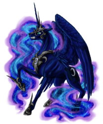 Size: 2000x2400 | Tagged: safe, artist:cobaltstratos, nightmare moon, pony, g4, female, high res, solo