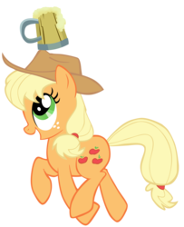 Size: 4680x5760 | Tagged: safe, artist:katiepox, applejack, earth pony, pony, g4, the super speedy cider squeezy 6000, absurd resolution, cider, female, simple background, solo, transparent background, vector