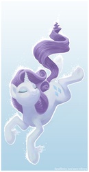 Size: 539x1035 | Tagged: safe, artist:riftryu, rarity, pony, g4, diving, falling, solo, unshorn fetlocks