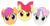 Size: 3000x1550 | Tagged: safe, artist:blanishna, apple bloom, scootaloo, sweetie belle, earth pony, pegasus, pony, unicorn, g4, cute, cute face, cutie mark crusaders, faic, female, filly, foal, pep boys, pure unfiltered evil, simple background, transparent background, vector