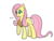 Size: 1600x1200 | Tagged: safe, artist:alexsalinasiii, fluttershy, pegasus, pony, g4, accessory swap, female, horse collar, imitation, implied fluttermac, implied shipping, implied straight, mare, no pupils, plow yoke, raised hoof, simple background, solo, straw in mouth, transparent background