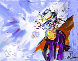Size: 1187x933 | Tagged: safe, artist:zadasolar, league of legends, ponified, twisted fate