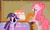 Size: 2042x1226 | Tagged: safe, artist:porkcow, pinkie pie, twilight sparkle, bulborb, g4, swarm of the century, cake, creepy, crossover, impossibly long tongue, long tongue, luigi, male, pikmin (series), super mario bros., tongue out, weegee, when you see it