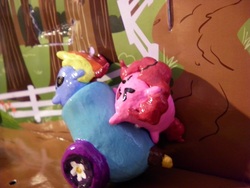 Size: 800x600 | Tagged: safe, pinkie pie, rainbow dash, g4, customized toy, female, irl, photo, toy